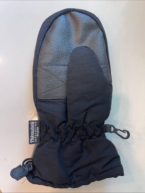 3M Thinsulate Black Insulated Mittens with Grip Palm